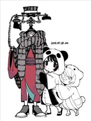 咖啡厅与电话与少年