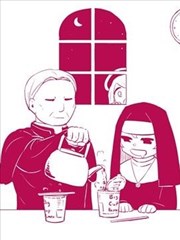 神父和修女与天使